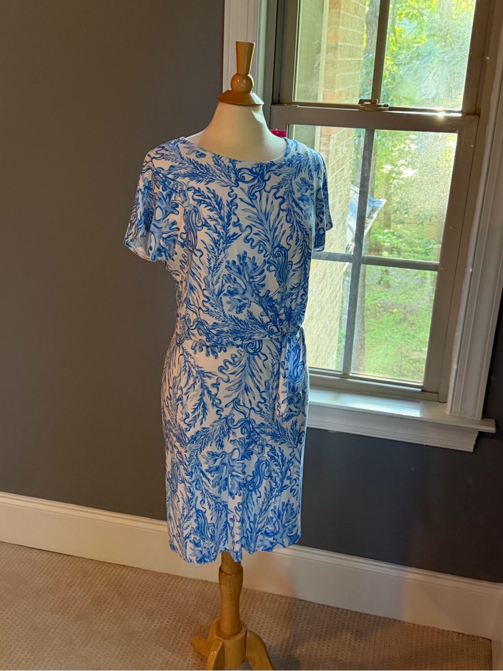 NWT Lilly Pulitzer Inka Dress Aqua Lounge Size XS